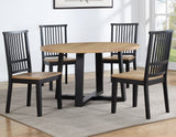 Magnolia Black/Sand Round Dining Room Set by Steve Silver at Eve Furniture