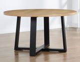 Magnolia Black/Sand Round Dining Room Set by Steve Silver at Eve Furniture