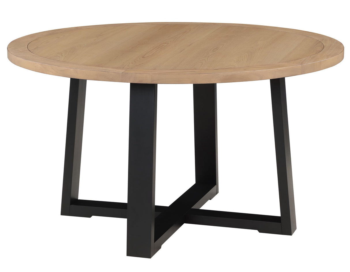 Magnolia Black/Sand Round Dining Room Set by Steve Silver at Eve Furniture