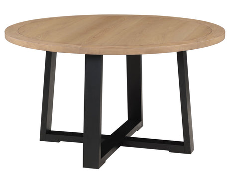 Magnolia Black/Sand Round Dining Room Set by Steve Silver at Eve Furniture