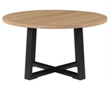 Magnolia Black/Sand Round Dining Room Set by Steve Silver at Eve Furniture
