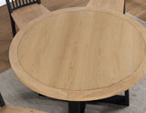 Magnolia Black/Sand Round Dining Room Set by Steve Silver at Eve Furniture