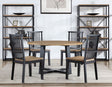 Magnolia Black/Sand Round Dining Room Set by Steve Silver at Eve Furniture