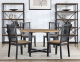 Magnolia Black/Sand Round Dining Room Set by Steve Silver at Eve Furniture