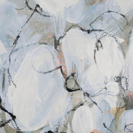 Magnolia Bouquet by Mercana Studio a Hand Embellished Textured Framed Canvas by Mercana at Eve Furniture