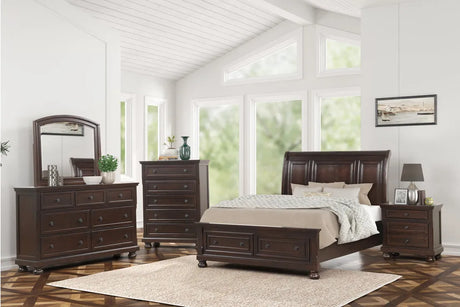 Magnolia Brown Platform Bedroom Set by Happy Homes at Eve Furniture