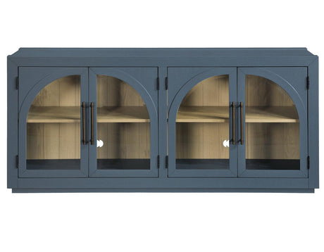 Magnolia Cathedral Doored Server, Dusty Blue Finish by Steve Silver at Eve Furniture