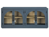 Magnolia Cathedral Doored Server, Dusty Blue Finish by Steve Silver at Eve Furniture