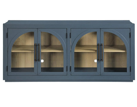 Magnolia Cathedral Doored Server, Dusty Blue Finish by Steve Silver at Eve Furniture