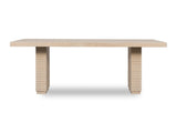 Magnolia Daffodil Double Pedestal Wooden Dining Table by Modus Furniture at Eve Furniture