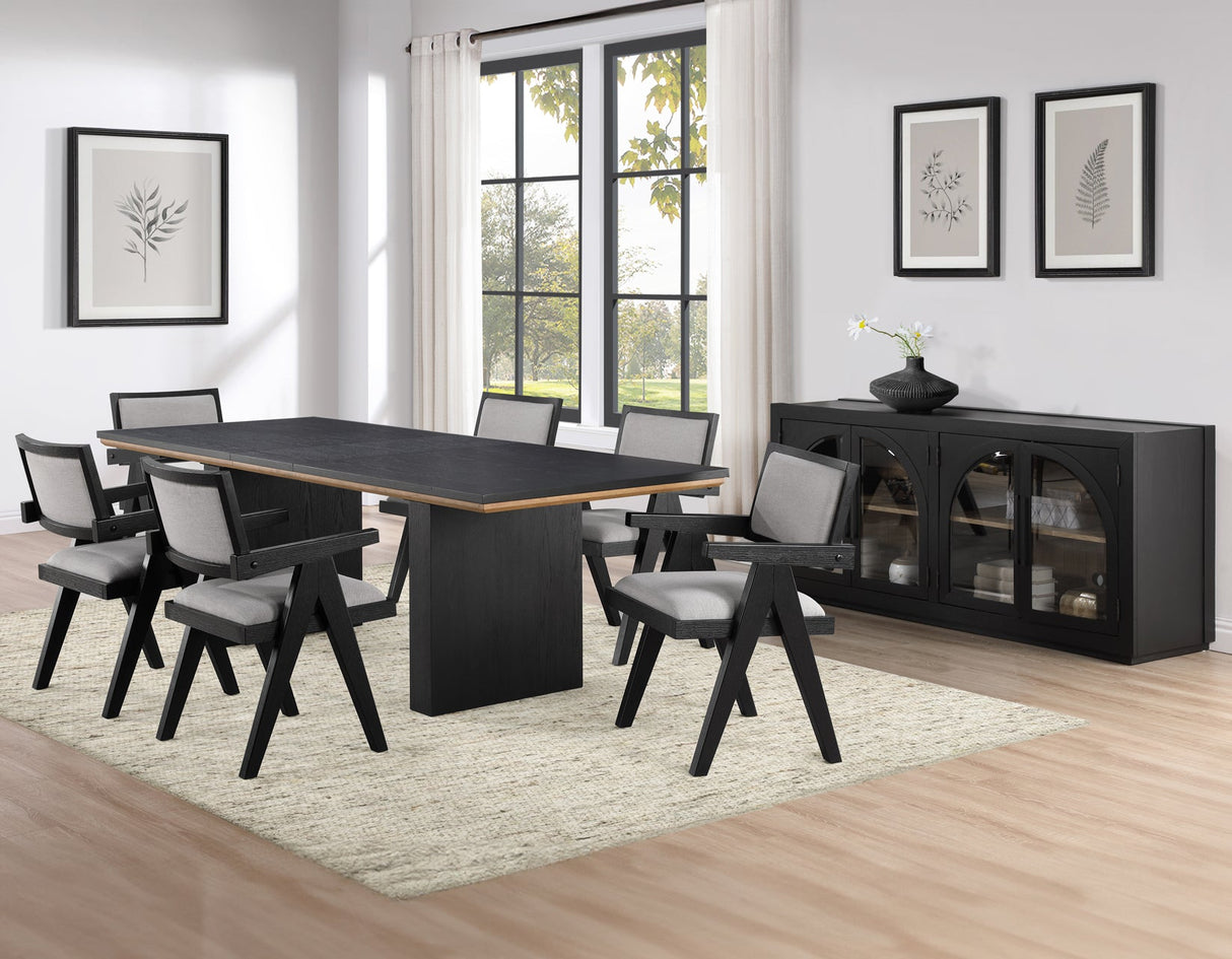Magnolia Ebony Dining Room Set by Steve Silver at Eve Furniture