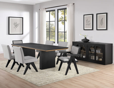 Magnolia Ebony Dining Room Set by Steve Silver at Eve Furniture