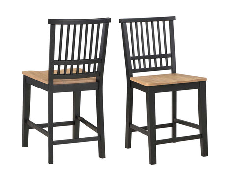Magnolia Ebony/Natural Counter Height Dining Set by Steve Silver at Eve Furniture