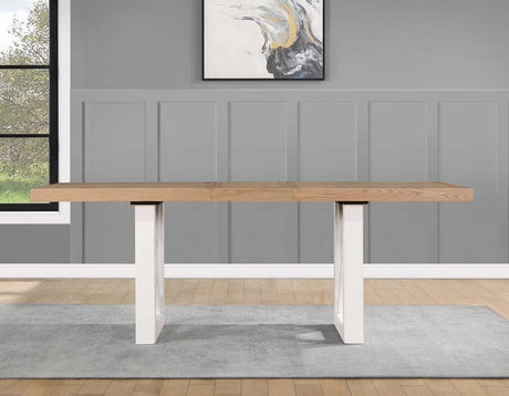 Magnolia Ebony/Natural Counter Height Dining Set by Steve Silver at Eve Furniture