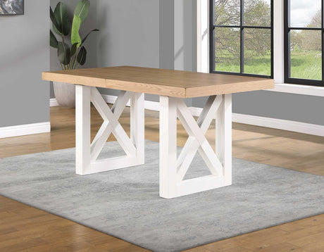 Magnolia Ebony/Natural Counter Height Dining Set by Steve Silver at Eve Furniture