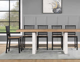 Magnolia Ebony/Natural Counter Height Dining Set by Steve Silver at Eve Furniture