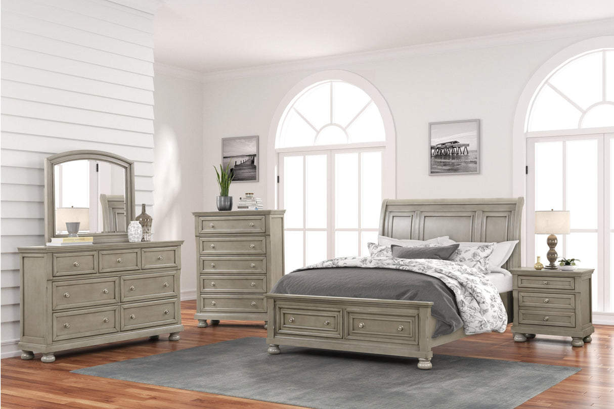Magnolia Grey Platform Bedroom Set by Happy Homes at Eve Furniture
