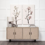 Magnolia I by Gabrielle Campbell a Hand Embellished Textured Canvas by Mercana at Eve Furniture