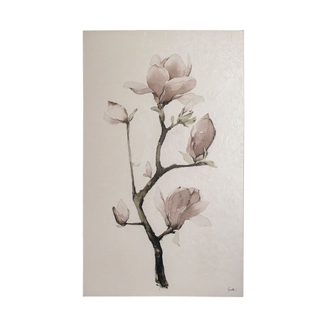Magnolia I by Gabrielle Campbell a Hand Embellished Textured Canvas by Mercana at Eve Furniture