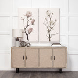 Magnolia II by Gabrielle Campbell a Hand Embellished Textured Canvas by Mercana at Eve Furniture