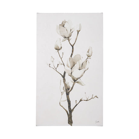 Magnolia II by Gabrielle Campbell a Hand Embellished Textured Canvas by Mercana at Eve Furniture