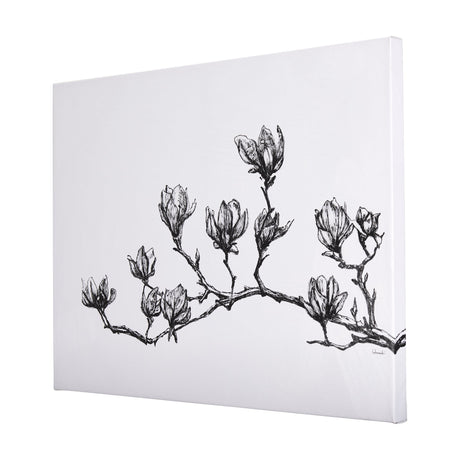 Magnolia II by Mercana Studio a Hand Embellished Textured Canvas by Mercana at Eve Furniture
