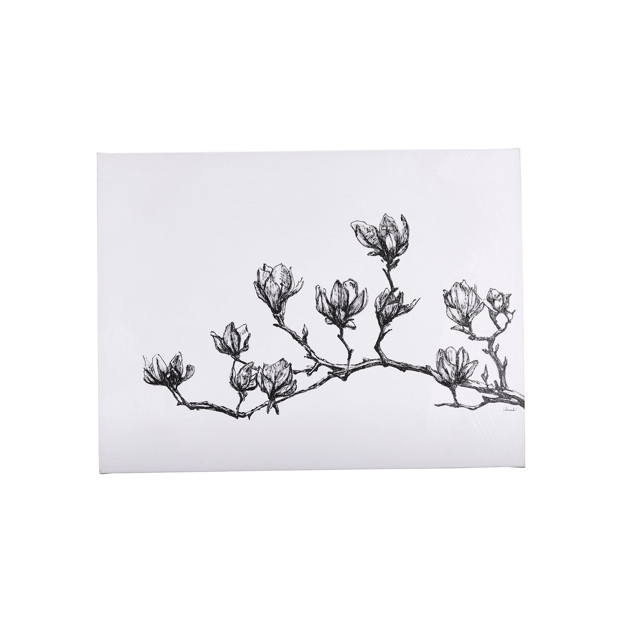 Magnolia II by Mercana Studio a Hand Embellished Textured Canvas by Mercana at Eve Furniture