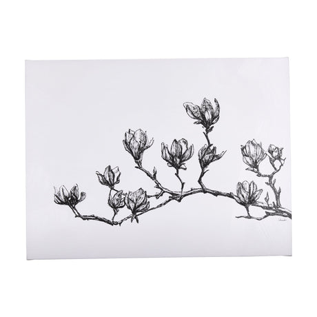 Magnolia II by Mercana Studio a Hand Embellished Textured Canvas by Mercana at Eve Furniture