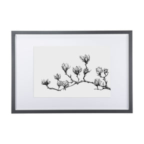 Magnolia II by Mercana Studio a Hand Embellished Textured Framed Art Print Matted under Glass by Mercana at Eve Furniture