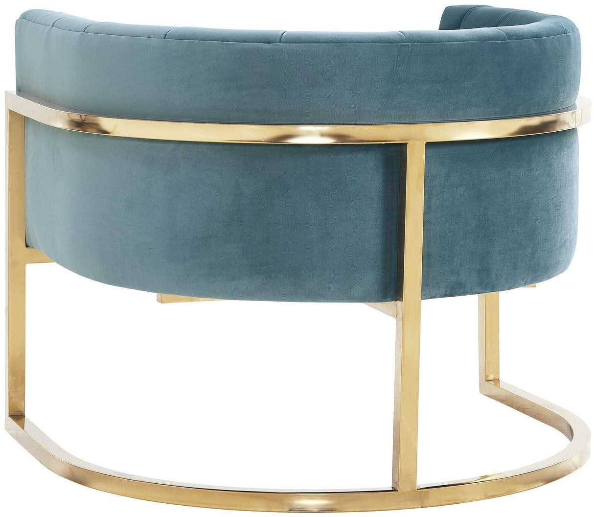 Magnolia Velvet Accent Chair with Gold Base by TOV Furniture at Eve Furniture
