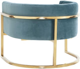 Magnolia Velvet Accent Chair with Gold Base by TOV Furniture at Eve Furniture