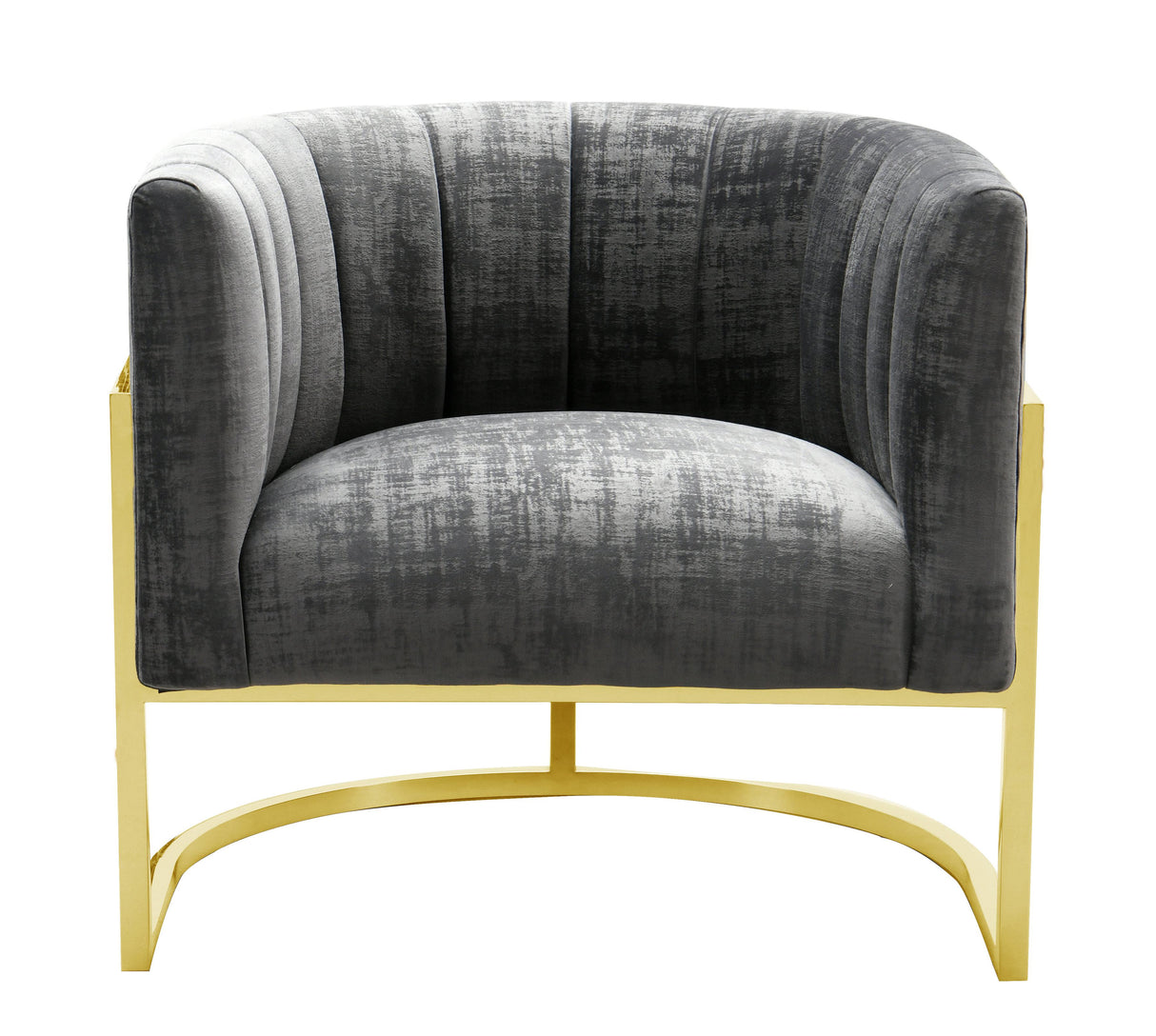 Magnolia Velvet Accent Chair with Gold Base by TOV Furniture at Eve Furniture