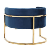 Magnolia Velvet Accent Chair with Gold Base by TOV Furniture at Eve Furniture