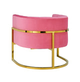 Magnolia Velvet Accent Chair with Gold Base by TOV Furniture at Eve Furniture