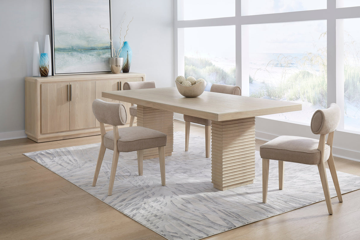 Magnolia Wood Frame Upholstered Dining Chair in Brown Sugar Chenille (Set of 2) by Modus Furniture at Eve Furniture