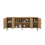 Magnolia70.9" Sideboard in Natural Oak by Manhattan Comfort at Eve Furniture