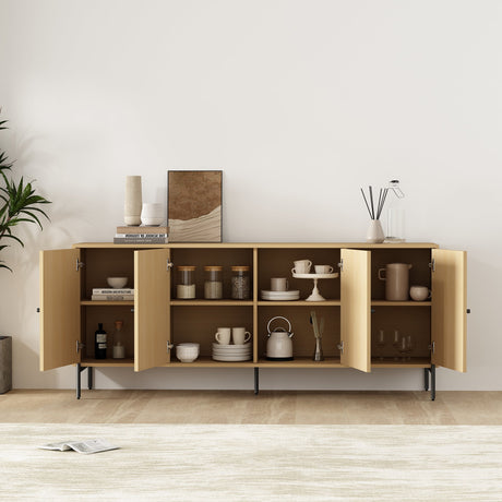 Magnolia70.9" Sideboard in Natural Oak by Manhattan Comfort at Eve Furniture