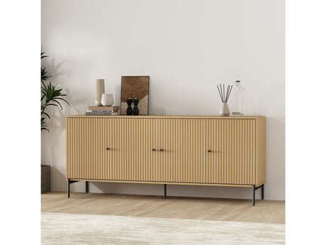Magnolia70.9" Sideboard in Natural Oak by Manhattan Comfort at Eve Furniture