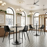 Magnus Black Barstool (Set of 2) by Zuomod at Eve Furniture