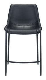 Magnus Black Barstool (Set of 2) by Zuomod at Eve Furniture