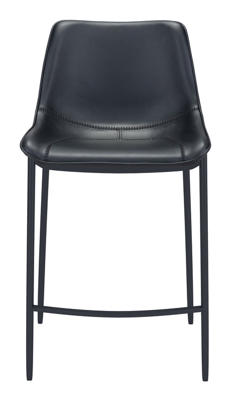 Magnus Black Barstool (Set of 2) by Zuomod at Eve Furniture