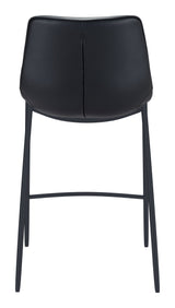 Magnus Black Barstool (Set of 2) by Zuomod at Eve Furniture