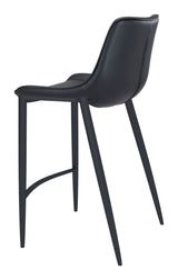 Magnus Black Barstool (Set of 2) by Zuomod at Eve Furniture