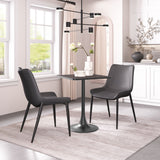 Magnus Black Dining Chair (Set of 2) by Zuomod at Eve Furniture
