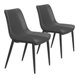 Magnus Black Dining Chair (Set of 2) by Zuomod at Eve Furniture