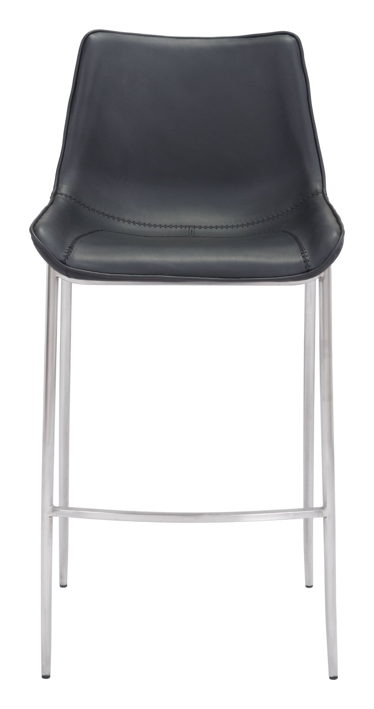 Magnus Black & Silver Barstool (Set of 2) by Zuomod at Eve Furniture