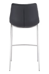 Magnus Black & Silver Barstool (Set of 2) by Zuomod at Eve Furniture
