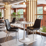 Magnus Black & Silver Dining Chair (Set of 2) by Zuomod at Eve Furniture