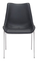 Magnus Black & Silver Dining Chair (Set of 2) by Zuomod at Eve Furniture
