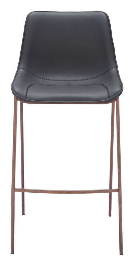 Magnus Black & Walnut Barstool (Set of 2) by Zuomod at Eve Furniture